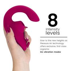 WOMANIZER BLEND ESTIMULADOR VIBRADOR RABBIT FUCSIA