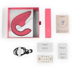 WOMANIZER BLEND ESTIMULADOR VIBRADOR RABBIT ROSA