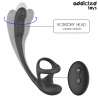 ADDICTED TOYS PLUG ANAL VIBRACIaN Y WAVING 360aº Y ESTIMULADOR TESTaCULOS
