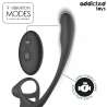 ADDICTED TOYS PLUG ANAL VIBRACIaN Y WAVING 360aº Y ESTIMULADOR TESTaCULOS