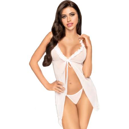 PENTHOUSE BABYDOLL AFTER SUNSET BLANCO L XL