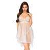 PENTHOUSE NAUGHTY DOLL BABYDOLL BLANCO L XL