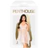 PENTHOUSE NAUGHTY DOLL BABYDOLL BLANCO L XL
