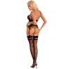 LIVCO CORSETTI FASHION MORIDAM LC 90552 SUJETADOR LIGUERO PANTY NEGRO L XL