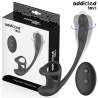 ADDICTED TOYS PLUG ANAL VIBRACIaN Y WAVING 360aº Y ESTIMULADOR TESTaCULOS