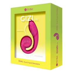 SNAIL VIBE GIZI LITE VIBRADOR DUAL PUNTO G Y CLaTORIS ROSA