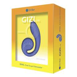 SNAIL VIBE GIZI LITE VIBRADOR DUAL PUNTO G Y CLaTORIS MORADO