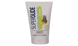 HOT SUPERGLIDE LUBRICANTE COMESTIBLE BASE AGUA PIaA 75 ML