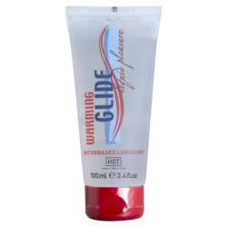 HOT WARMING GLIDE LIQUID PLEASURE LUBRICANTE BASE AGUA EFECTO CALOR 100 ML