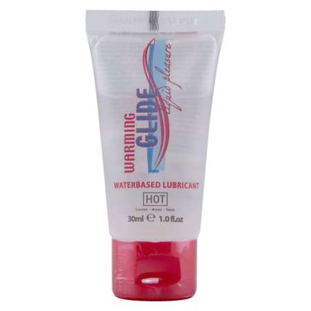 HOT WARMING GLIDE LIQUID PLEASURE LUBRICANTE BASE AGUA EFECTO CALOR 30 ML