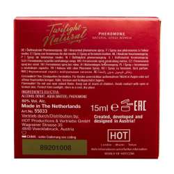 HOT TWILIGHT NATURAL CON FEROMONAS MUJER 15 ML