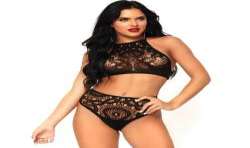LEG AVENUE SET 2 PIEZAS TOP Y PANTIES S M