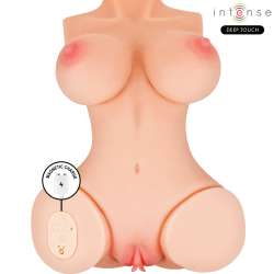 INTENSE DEEP TOUCH VERO TORSO ANO Y VAGINA CON EFECTO SUCCIaN CALOR VIBRACIaN Y VOZ CON CONTROL REMOTO 55 KG