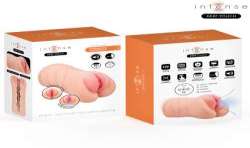 INTENSE DEEP TOUCH KRISTA MASTURBADOR ANO Y VAGINA CON EFECTO SUCCION VIBRACION Y VOZ CON CONTROL REMOTO 12KG