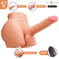 INTENSE DEEP TOUCH RICHIE TORSO CON ANO Y DILDO REALaSTICO CON EMPUJE Y VIBRACIaN CONTROL REMOTO 47 KG