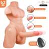 INTENSE DEEP TOUCH MARTY TORSO CON ANO Y DILDO REALaSTICO CON EMPUJE Y VIBRACIaN CONTROL REMOTO 62 KG
