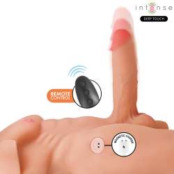 INTENSE DEEP TOUCH MARTY TORSO CON ANO Y DILDO REALaSTICO CON EMPUJE Y VIBRACIaN CONTROL REMOTO 62 KG