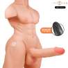 INTENSE DEEP TOUCH MARTY TORSO CON ANO Y DILDO REALaSTICO CON EMPUJE Y VIBRACIaN CONTROL REMOTO 62 KG