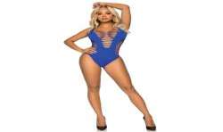 LEG AVENUE BODY TANGA RACERBACK AZUL