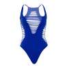 LEG AVENUE BODY TANGA RACERBACK AZUL
