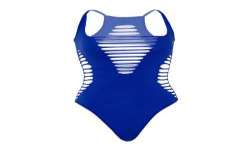 LEG AVENUE BODY TANGA RACERBACK AZUL
