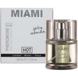 HOT PERFUME CON FEROMONAS MIAMI SPICY MUJER 30 ML