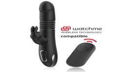 BLACKSILVER KENJI VIBRADOR RABBIT UP DOWN MANDO CONTROL REMOTO WATCHME
