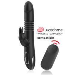 BLACKSILVER KENJI VIBRADOR RABBIT UP DOWN MANDO CONTROL REMOTO WATCHME