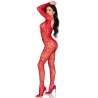 LEG AVENUE 89366 BODYSTOCKING DE LENCERaA DE ENCAJE ROJO TALLA aNICA