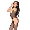 LEG AVENUE 89374 BODYSTOCKING SIN COPAS Y PANTY NEGRO TALLA aNICA
