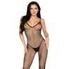 LEG AVENUE 89375 BODYSTOCKING DE RED SIN ENTREPIERNA NEGRO TALLA aNICA