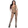 LEG AVENUE 89375 BODYSTOCKING DE RED SIN ENTREPIERNA NEGRO TALLA aNICA