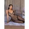 LEG AVENUE 89375 BODYSTOCKING DE RED SIN ENTREPIERNA NEGRO TALLA aNICA