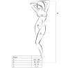 PASSION WOMAN BS024 BODYSTOCKING BLANCO TALLA UNICA