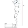PASSION WOMAN BS034 BODYSTOCKING ROJO TALLA UNICA
