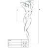 PASSION WOMAN BS035 BODYSTOCKING ROJO TALLA UNICA
