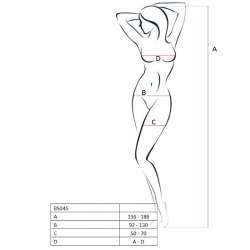 PASSION WOMAN BS045 BODYSTOCKING NEGRO TALLA UNICA